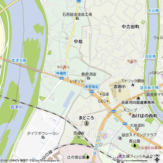島根西いすゞモーター株式会社・益田営業所サービス工場付近の地図